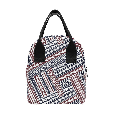 Polynesian Tribal line Insulated Lunch Bag