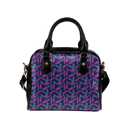 Banana Leaf Pattern Print Design 08 Shoulder Handbag