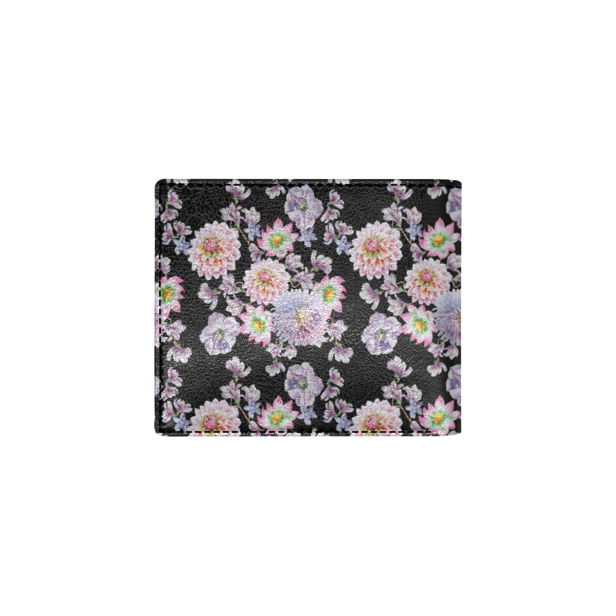 Dahlia Pattern Print Design DH012 Men's ID Card Wallet