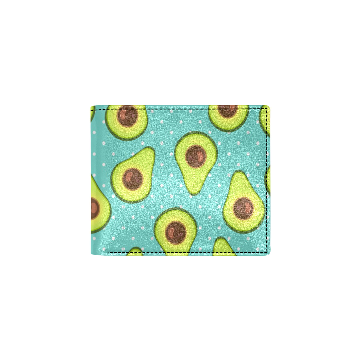 Avocado Pattern Print Design AC012 Men's ID Card Wallet