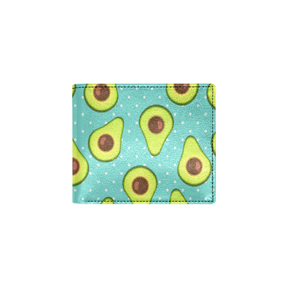 Avocado Pattern Print Design AC012 Men's ID Card Wallet