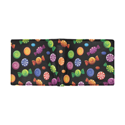 Candy Pattern Print Design 01 Men's ID Card Wallet
