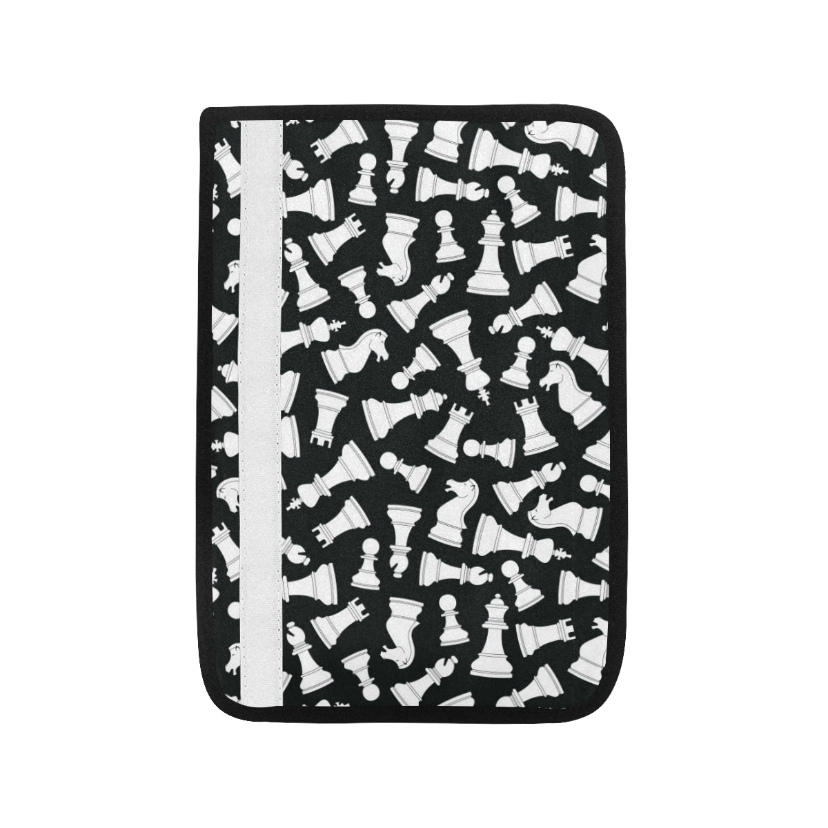 Chess Pattern Print Design 01 Car Seat Belt Cover