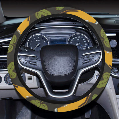 Beer Iris Pattern Print Design 02 Steering Wheel Cover with Elastic Edge