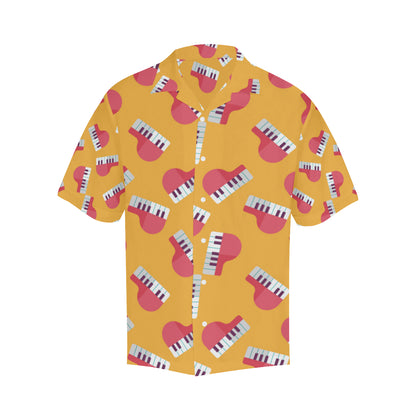 Piano Pattern Print Design 02 Men's Hawaiian Shirt