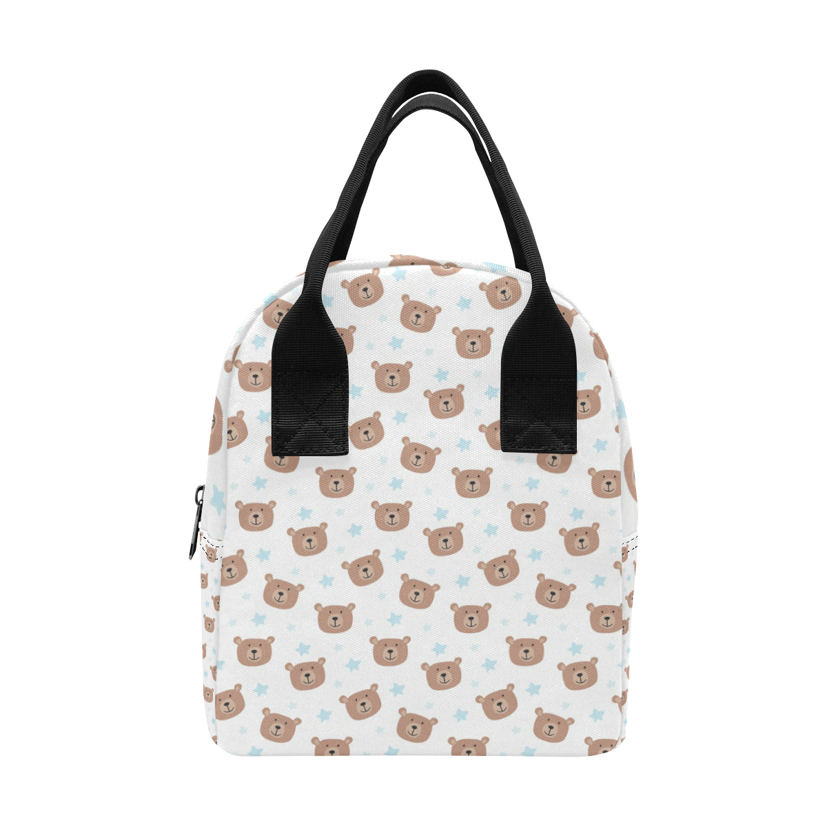 Bear Pattern Print Design BE02 Insulated Lunch Bag