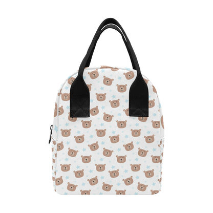 Bear Pattern Print Design BE02 Insulated Lunch Bag