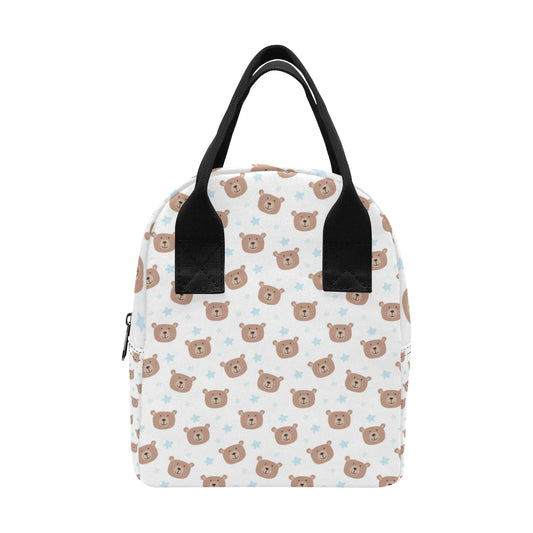 Bear Pattern Print Design BE02 Insulated Lunch Bag