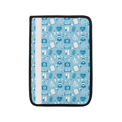 Medical Pattern Print Design 05 Car Seat Belt Cover