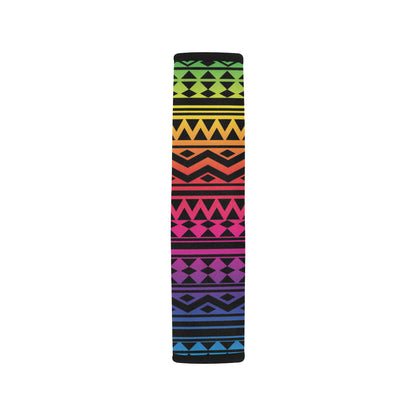 Rainbow Tribal Pattern Print Design A02 Car Seat Belt Cover