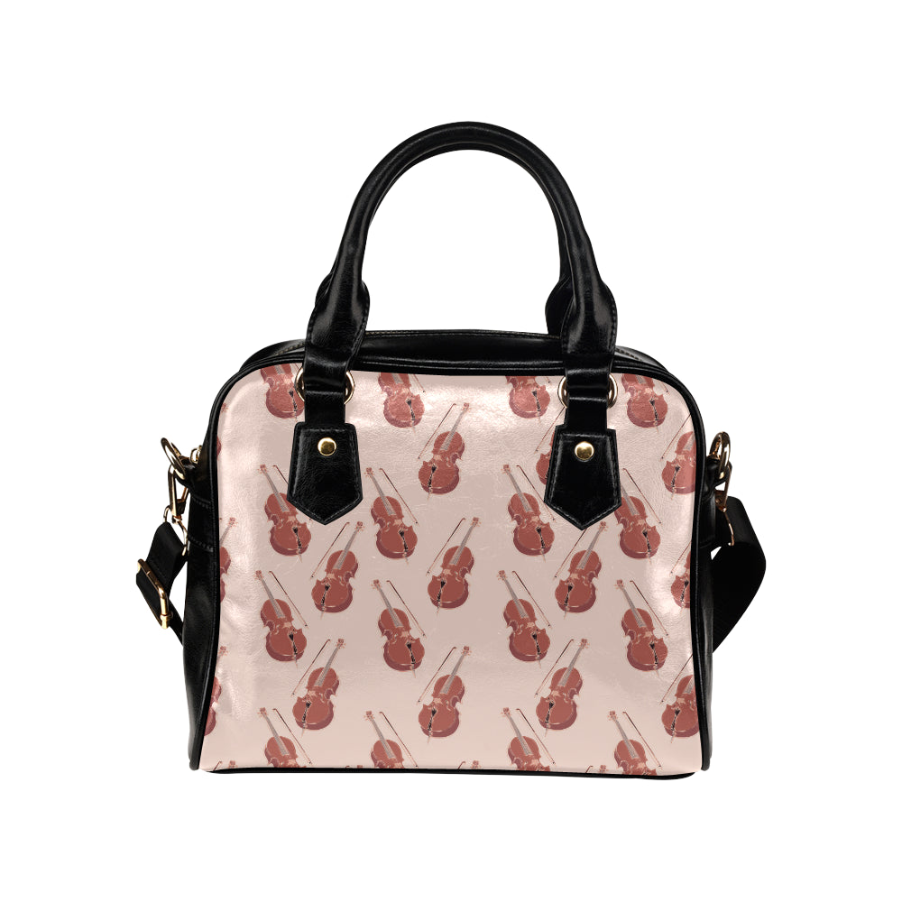 Cello Pattern Print Design 03 Shoulder Handbag