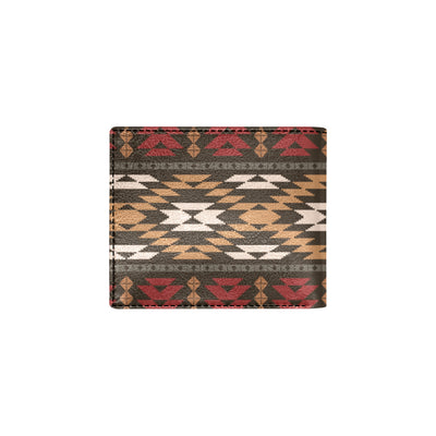 Native Pattern Print Design A02 Men's ID Card Wallet