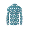 Surf Wave Tribal Design Men's Long Sleeve Shirt