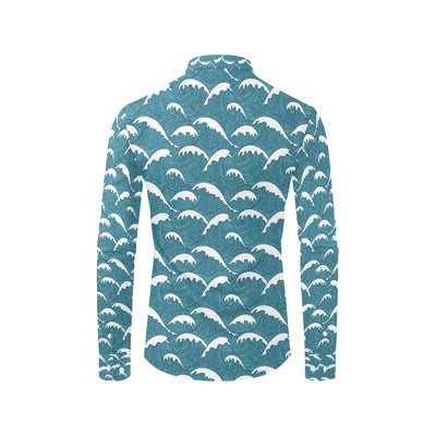 Surf Wave Tribal Design Men's Long Sleeve Shirt