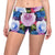 Rose Pattern Print Design RO09 Yoga Shorts