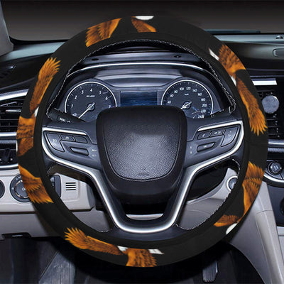 Eagles Print Pattern Steering Wheel Cover with Elastic Edge