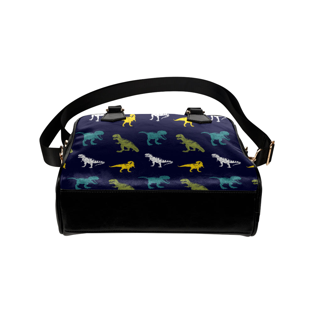 T Rex Pattern Print Design A07 Shoulder Handbag