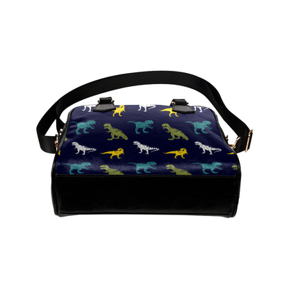 T Rex Pattern Print Design A07 Shoulder Handbag