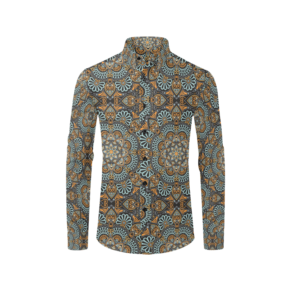Mandala Pattern Print Design 05 Men's Long Sleeve Shirt