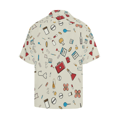 Nurse Pattern Print Design A04 Men's Hawaiian Shirt