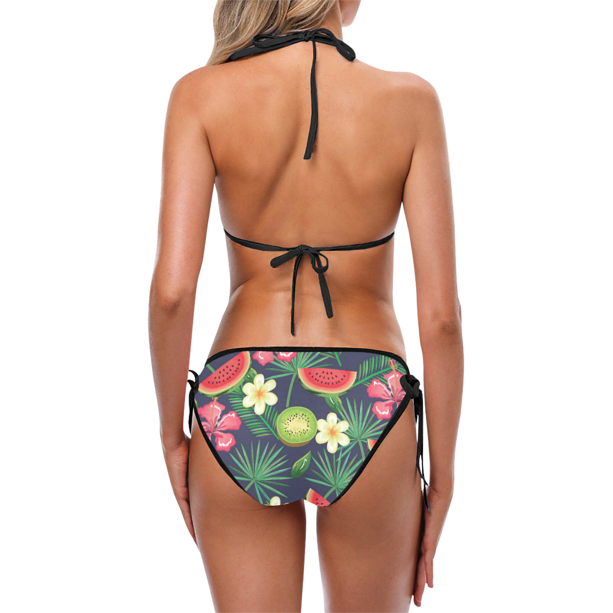 Tropical Fruits Pattern Print Design TF05 Bikini
