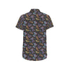 Butterfly Pattern Print Design 013 Men's Short Sleeve Button Up Shirt