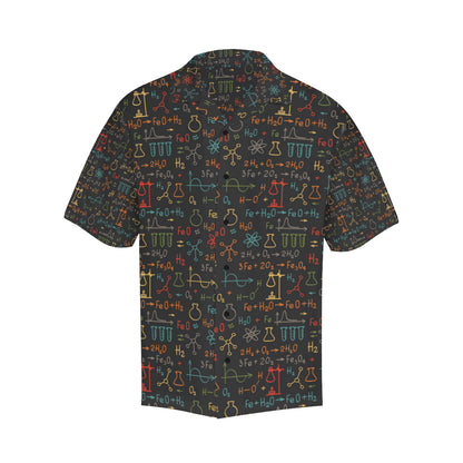 Chemical Pattern Print Design 03 Men's Hawaiian Shirt