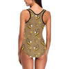 Bee Pattern Print Design BEE09 Women Swimsuit