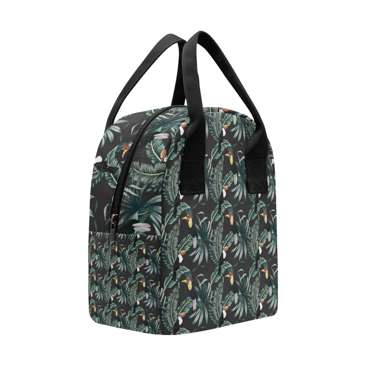 Rainforest Pattern Print Design RF06 Insulated Lunch Bag