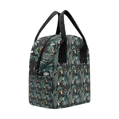 Rainforest Pattern Print Design RF06 Insulated Lunch Bag