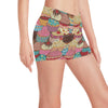 Cupcake Pattern Print Design CP01 Yoga Shorts