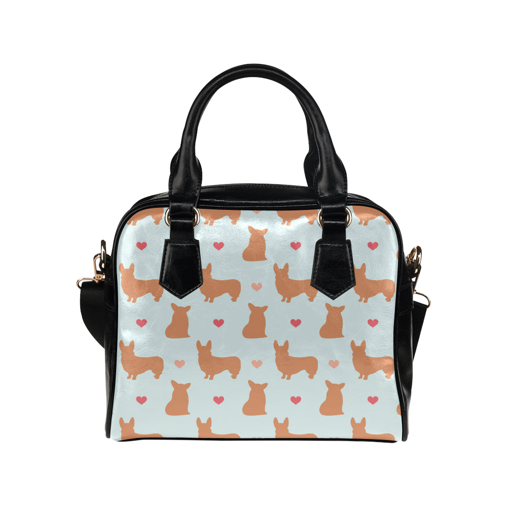 Pembroke Welsh Corgis Pattern Print Design A01 Shoulder Handbag