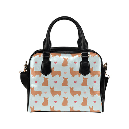 Pembroke Welsh Corgis Pattern Print Design A01 Shoulder Handbag