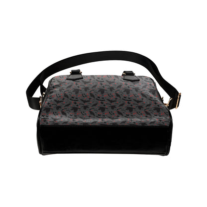 Crow Pattern Print Design 02 Shoulder Handbag