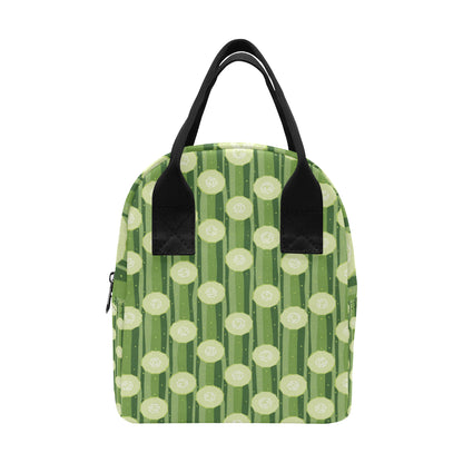 Cucumber Pattern Print Design CC03 Insulated Lunch Bag