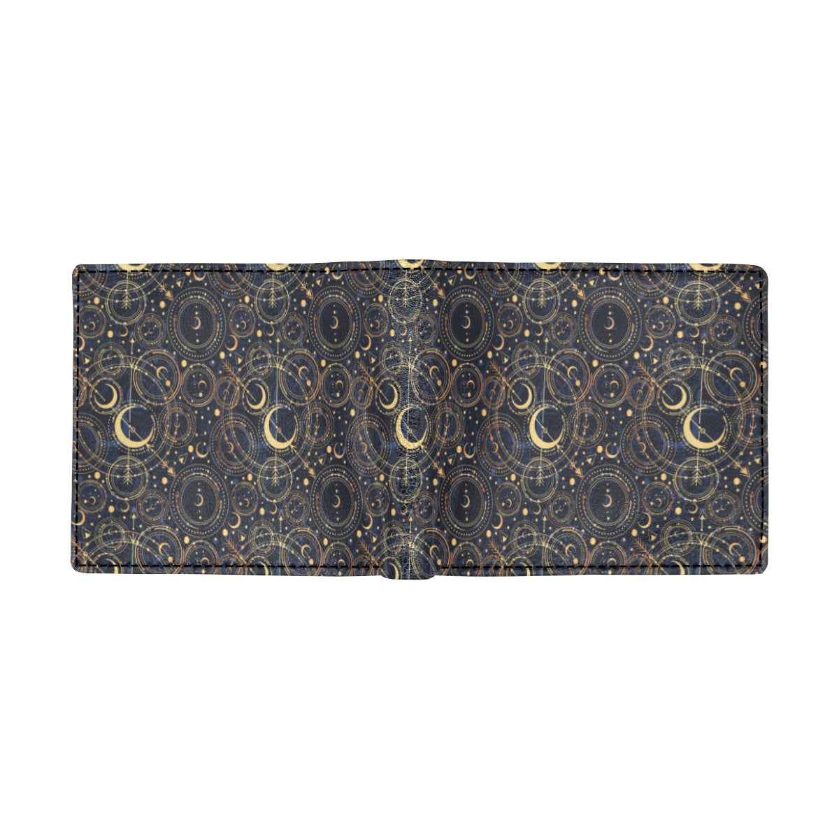 Celestial Pattern Print Design 04 Men's ID Card Wallet
