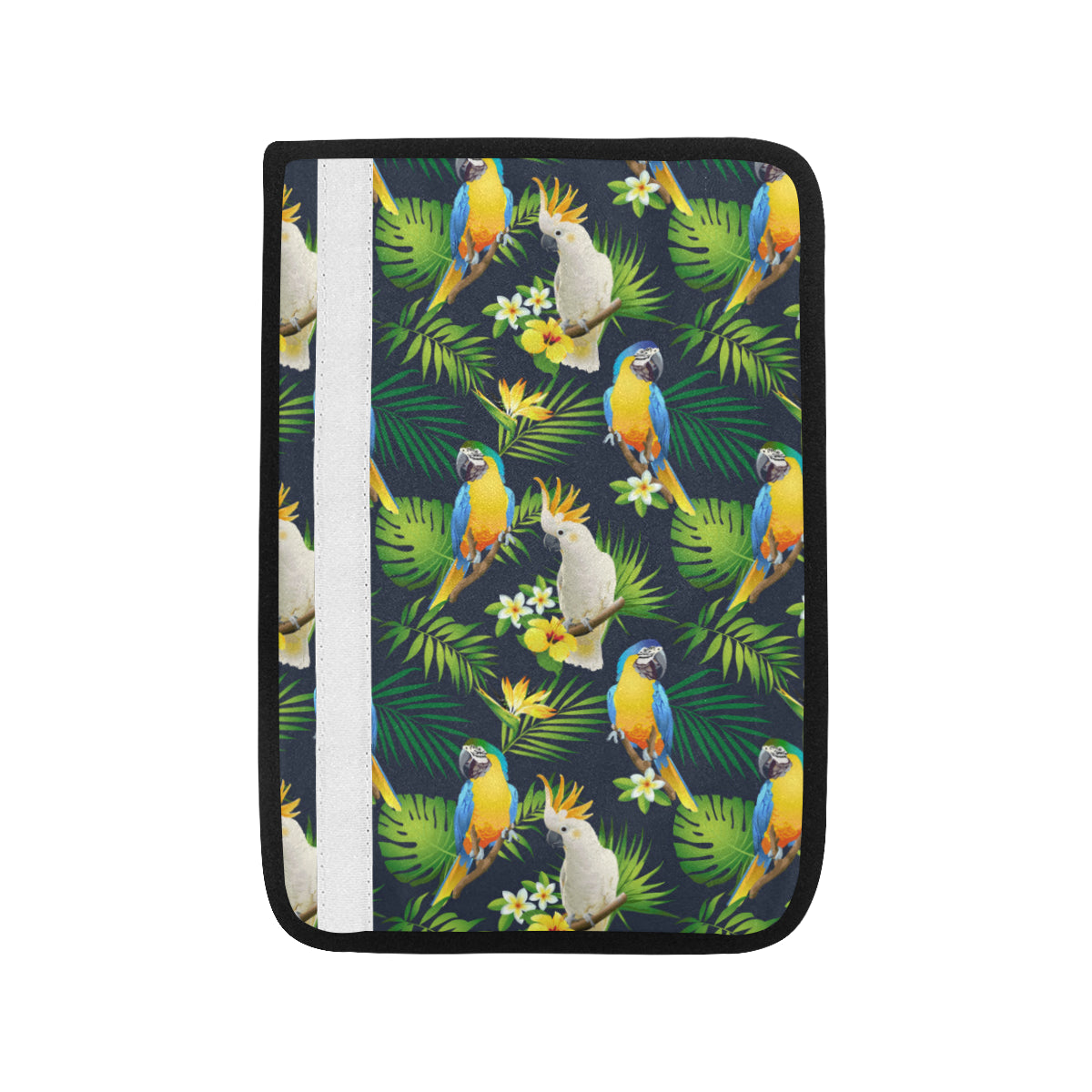 Parrot Pattern Print Design A03 Car Seat Belt Cover
