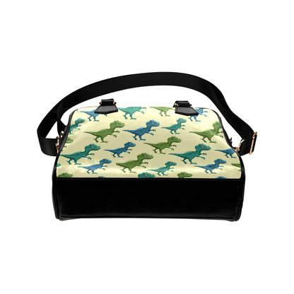 T Rex Pattern Print Design A04 Shoulder Handbag