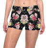 Rose Pattern Print Design RO010 Yoga Shorts