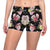 Rose Pattern Print Design RO010 Yoga Shorts