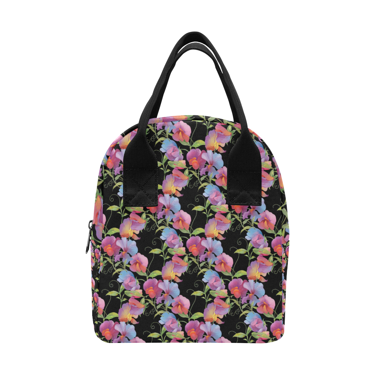 Peony Pattern Print Design PE012 Insulated Lunch Bag