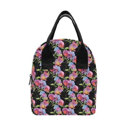 Peony Pattern Print Design PE012 Insulated Lunch Bag