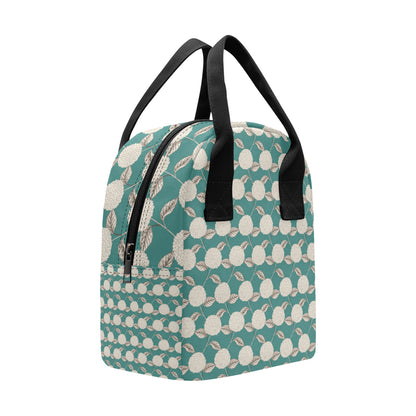 Hydrangea Pattern Print Design HD03 Insulated Lunch Bag