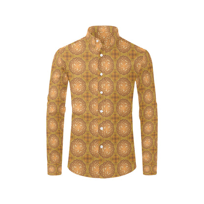 Celtic Pattern Print Design 01 Men's Long Sleeve Shirt