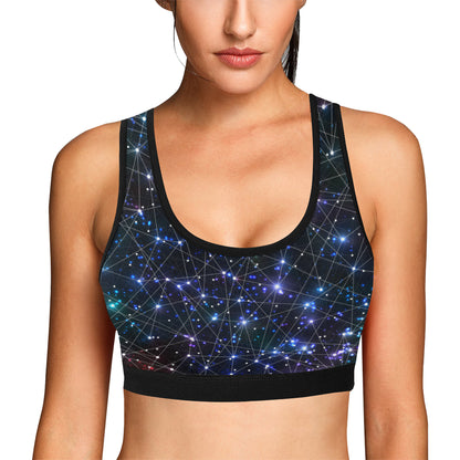 Cosmic Pattern Print Design 01 Sports Bra