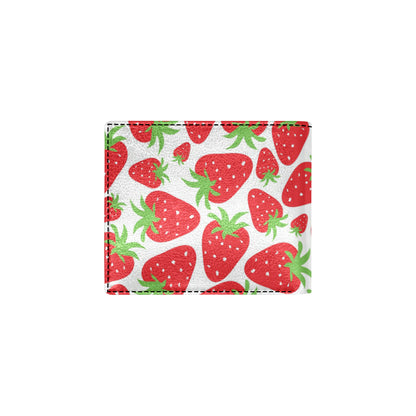Strawberry Pattern Print Design SB01 Men's ID Card Wallet