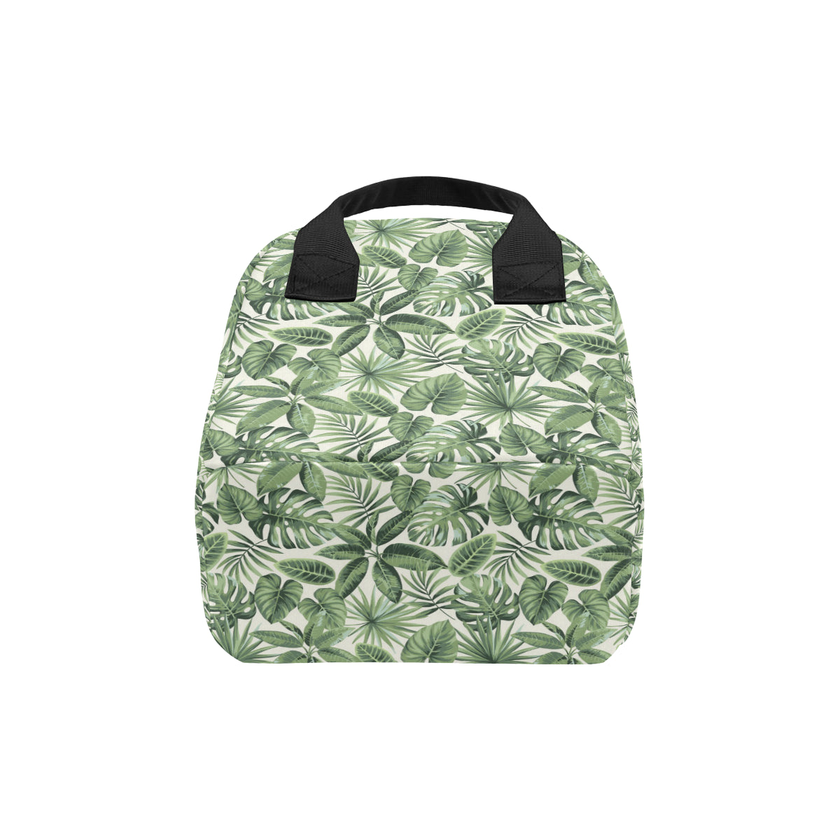 Palm Leaves Pattern Print Design PL014 Insulated Lunch Bag