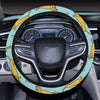 Dachshund Pattern Print Design 08 Steering Wheel Cover with Elastic Edge