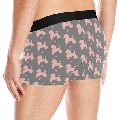 Poodle Pattern Print Design A02 Men's Boxer Briefs