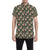 Alpaca Cactus Design Themed Print Men's Short Sleeve Button Up Shirt